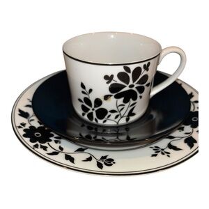 Vintage Taito Uno by Emilio Bergamin Black & White tea set